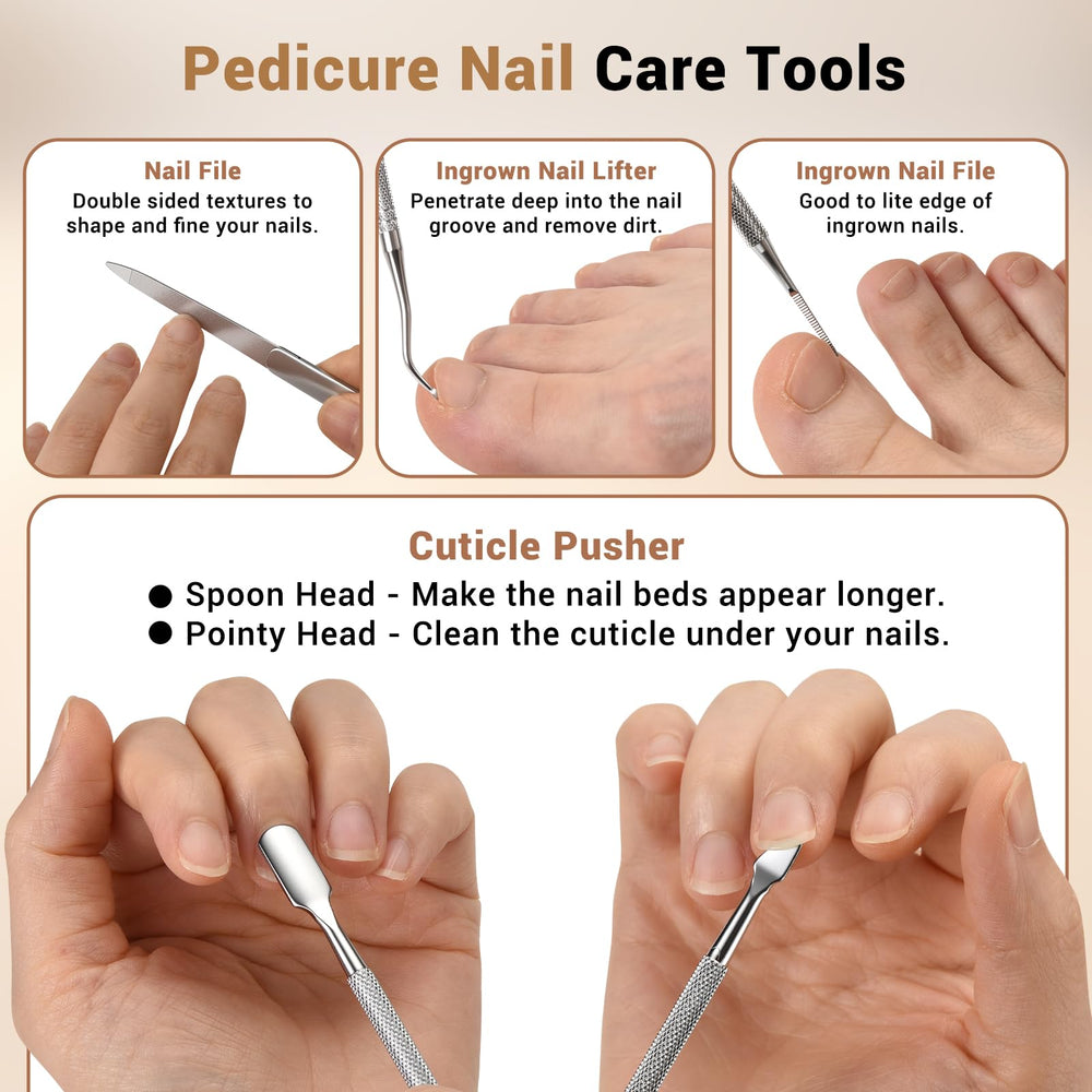 New Huing Tijeras Uñas Mayores empujador de cutículas para preparaciones simples.