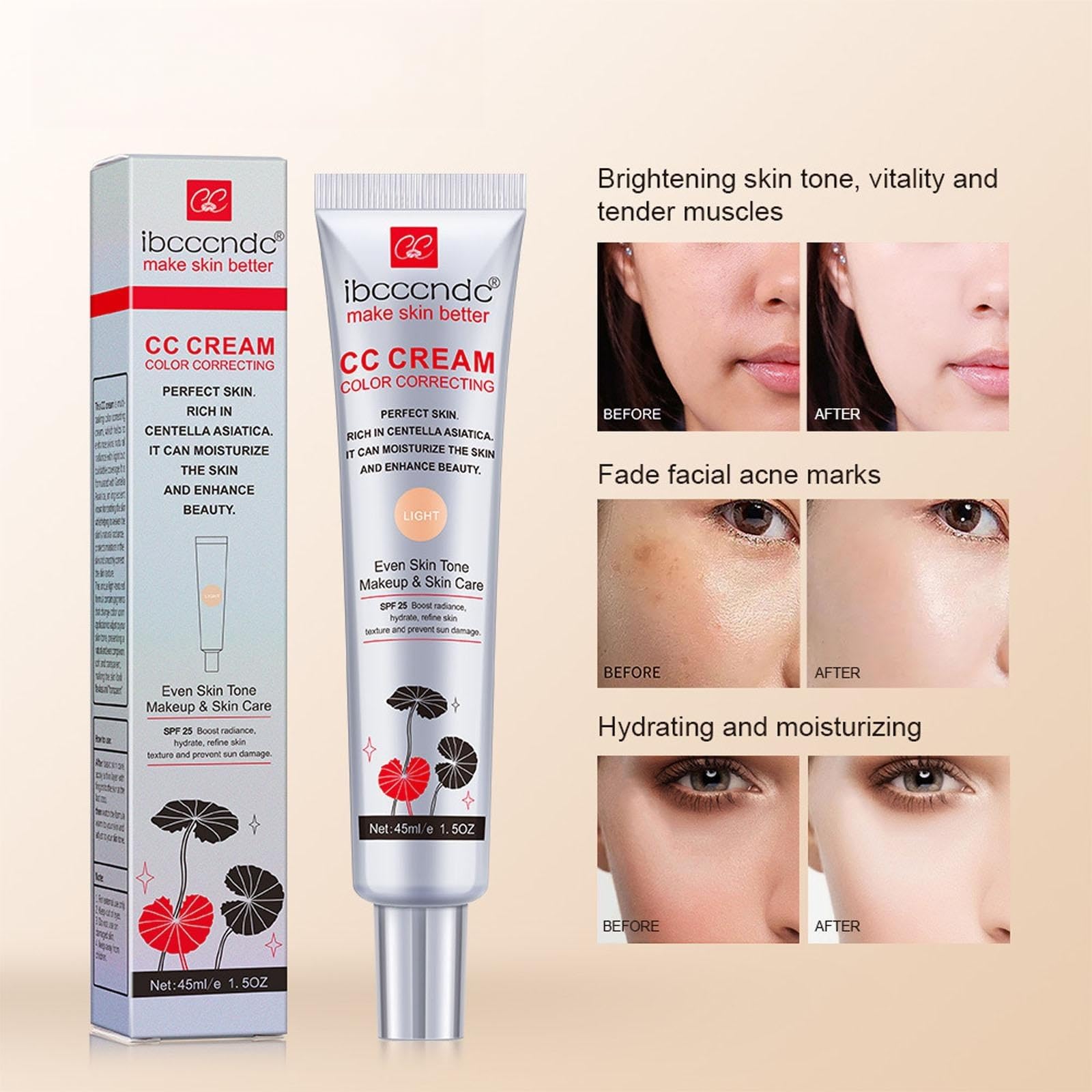New Irven CC Cream tono oscuro ofrece cobertura equilibrada y natural