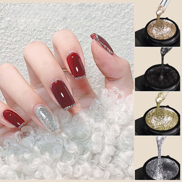 New Irven glitter gel polish in action for easy at-home nail art