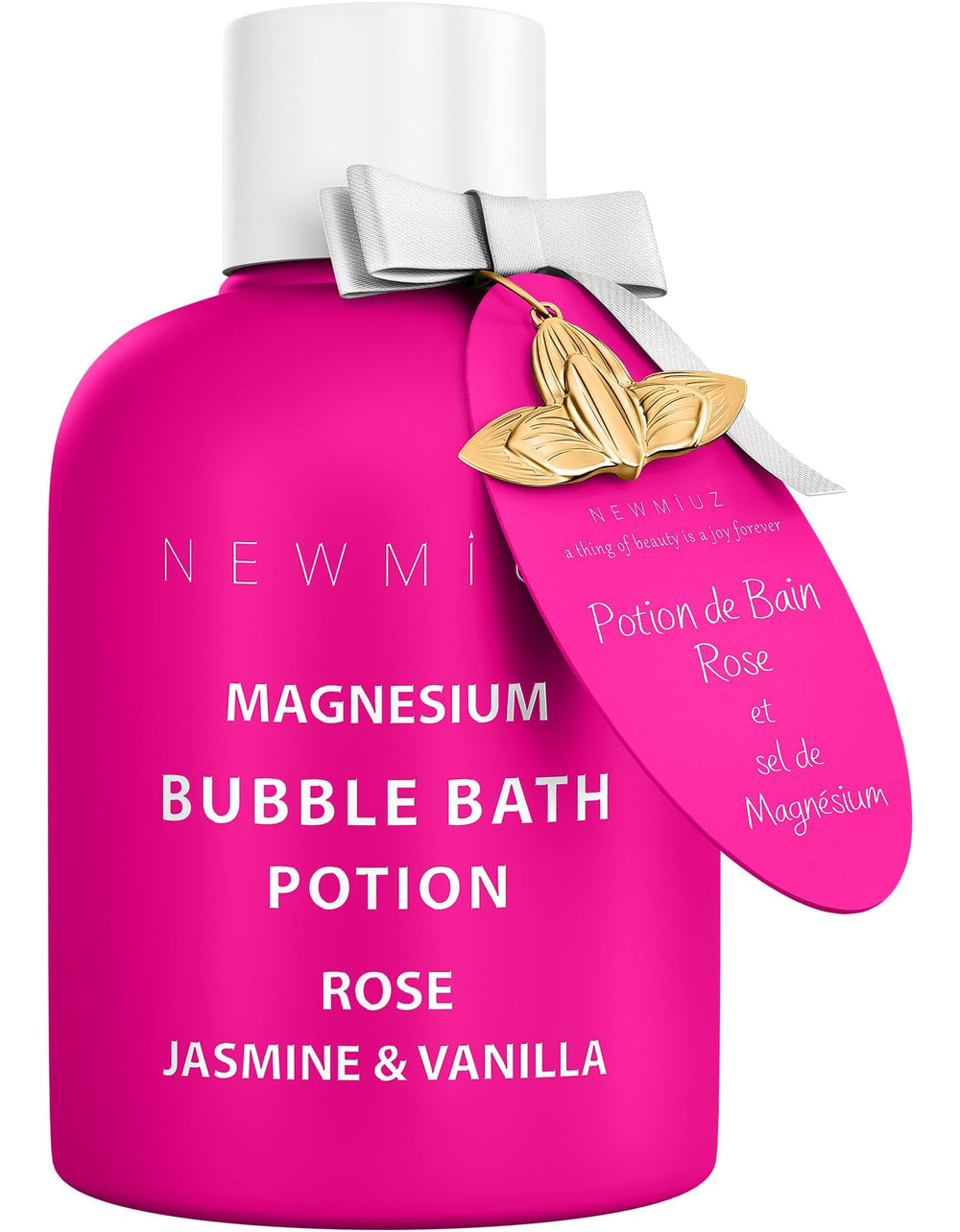 Nueva Miuz Baño Magnesio con burbujas rosa jazmín vainilla para piel suave