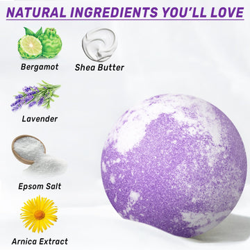 New Miuz bomba de baño fragancia lavanda bergamota para ritual relajante