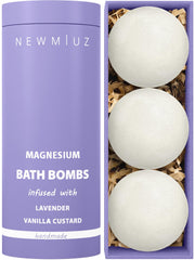 New Miuz bomba de baño magnesio lavanda vainilla para relajación