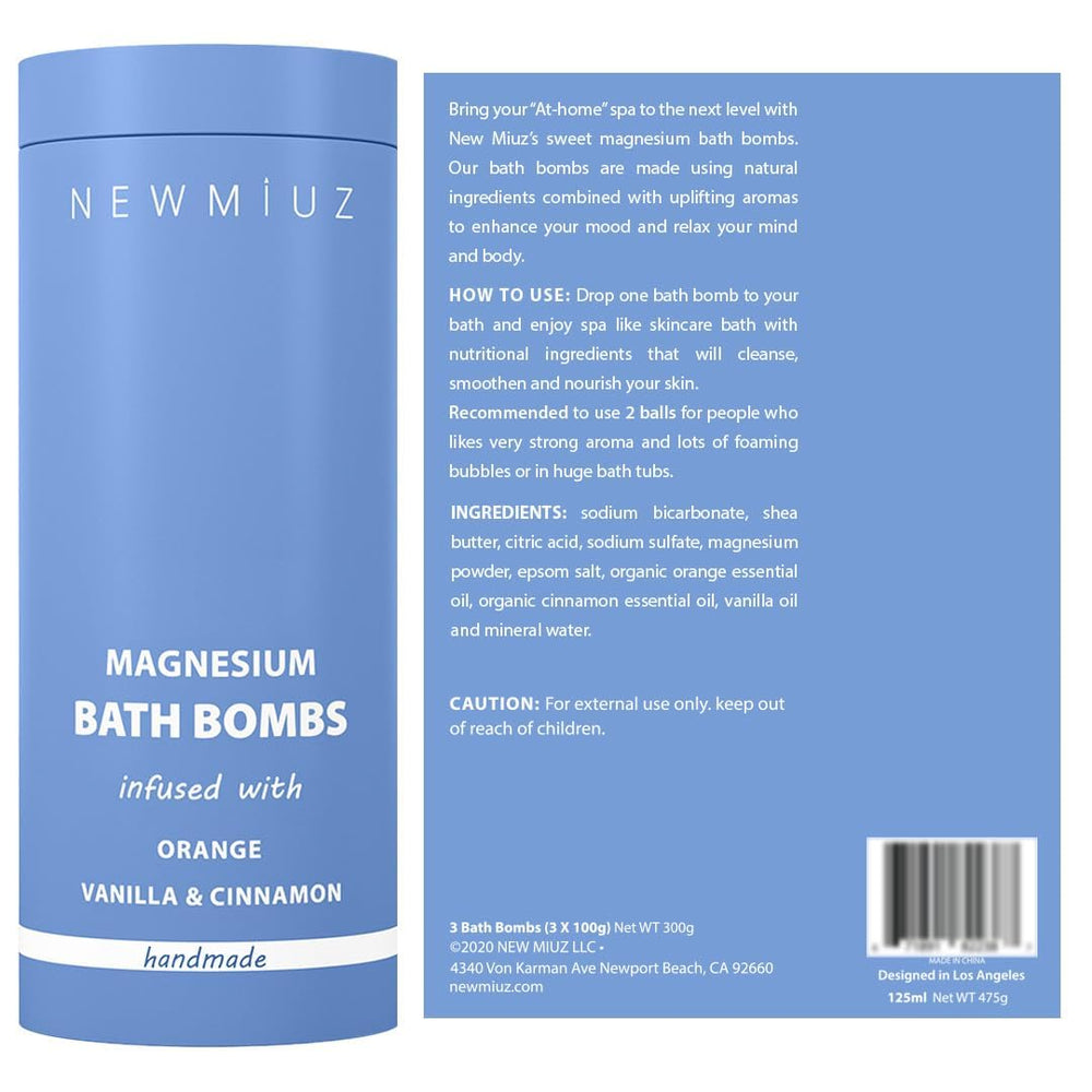 Aroma de vainilla, canela y naranja de New Miuz para relajación reconfortante.