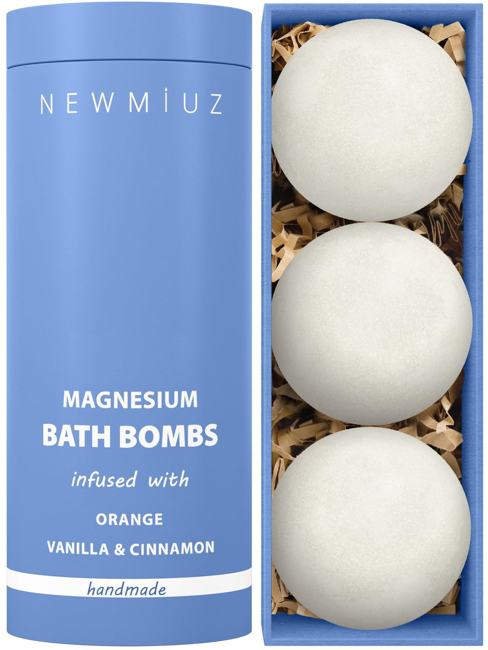 Bomba de baño New Miuz con magnesio para relajación muscular tras entreno.