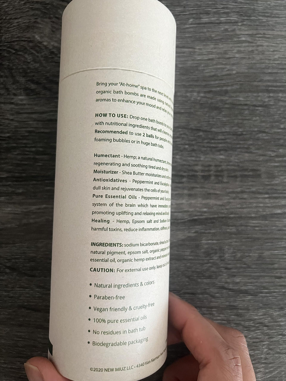 New Miuz bomba de baño Zen para la rutina del hogar.