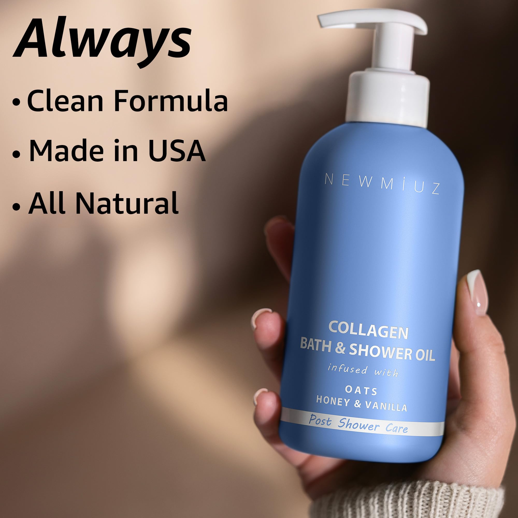New Miuz Collagen InShower: ingredientes de avena y miel que nutren la piel