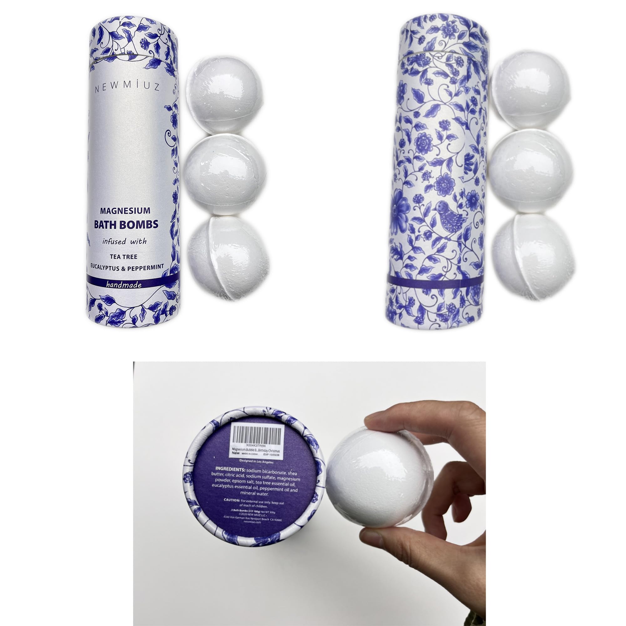 New Miuz kit 3 bombas para cuidado spa en casa