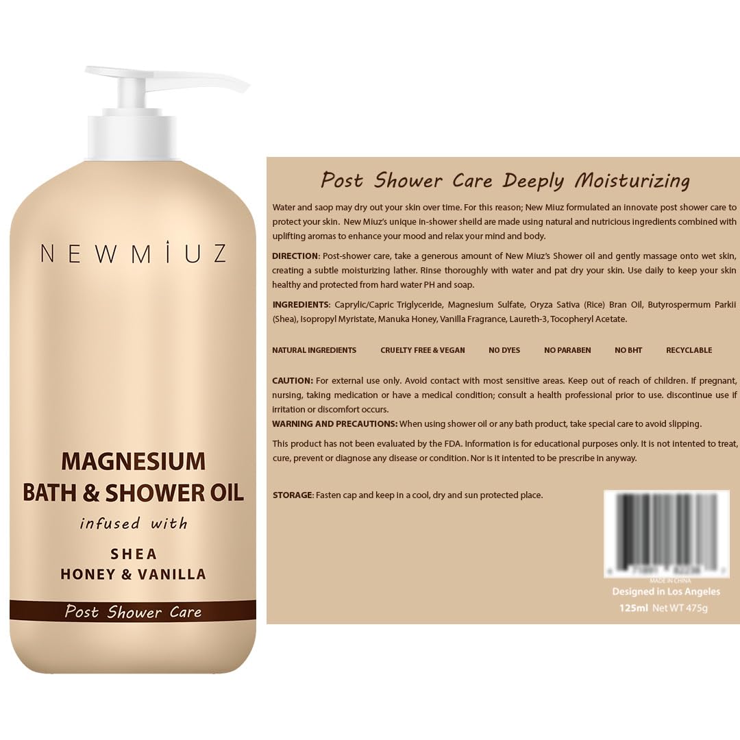 New Miuz Magnesium InShower ideal para piel seca que necesita hidratación.