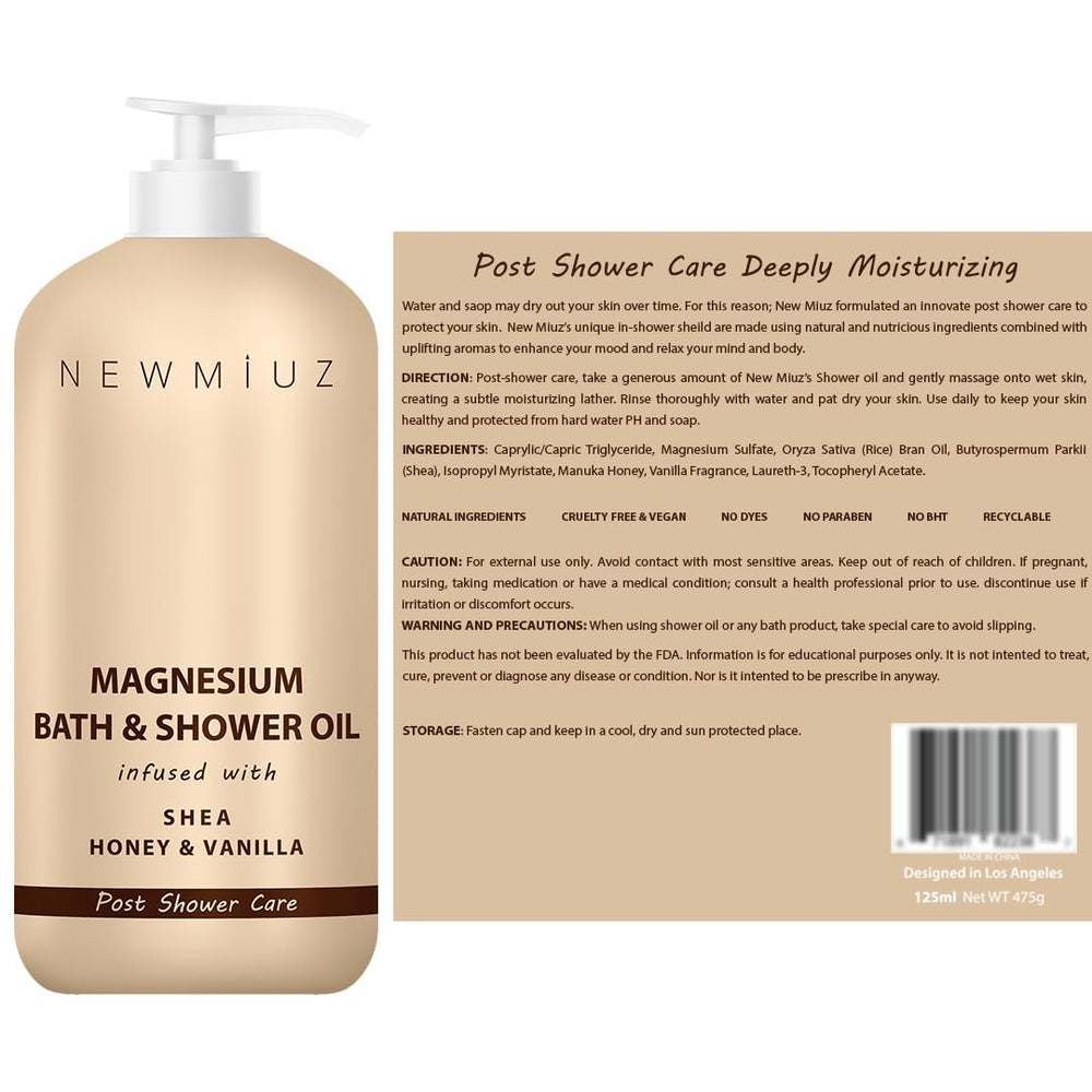New Miuz Magnesium InShower ideal para piel seca que necesita hidratación.