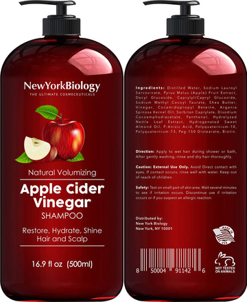 NEW YORK BIOLOGY Acondicionador coco-aguacate, frasco mostrando hidratación y desenredo.