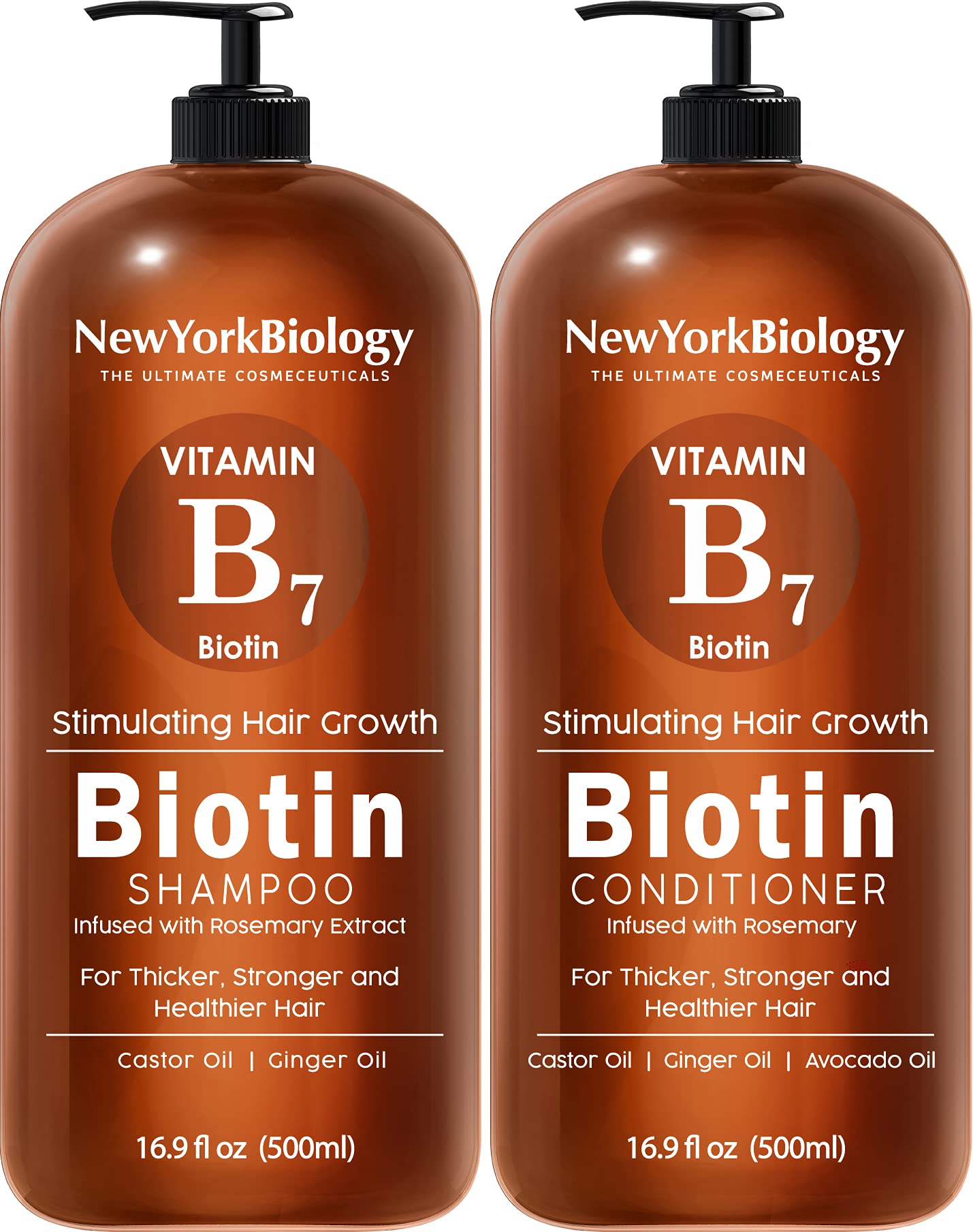 New York Biology Biotina Champú botella muestra fortalecimiento capilar