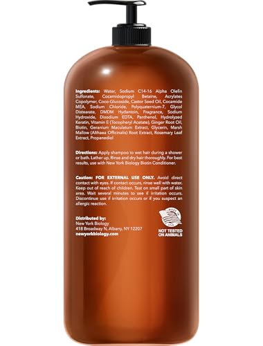 New York Biology Biotina shampoo enfoque crecimiento cabello