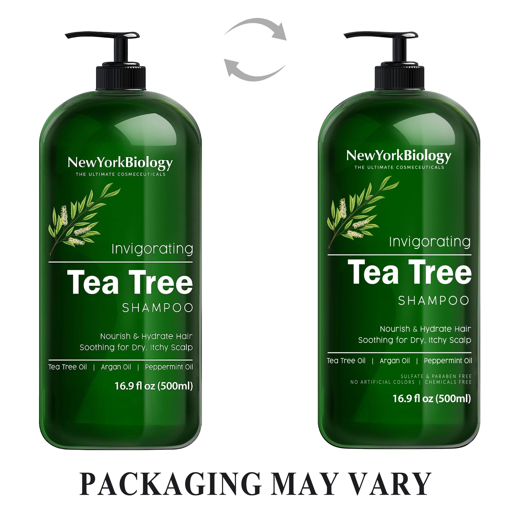 NEW YORK BIOLOGY Champú árbol de té para cabello sano y volumen.