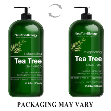 NEW YORK BIOLOGY Champú árbol de té para cabello sano y volumen.