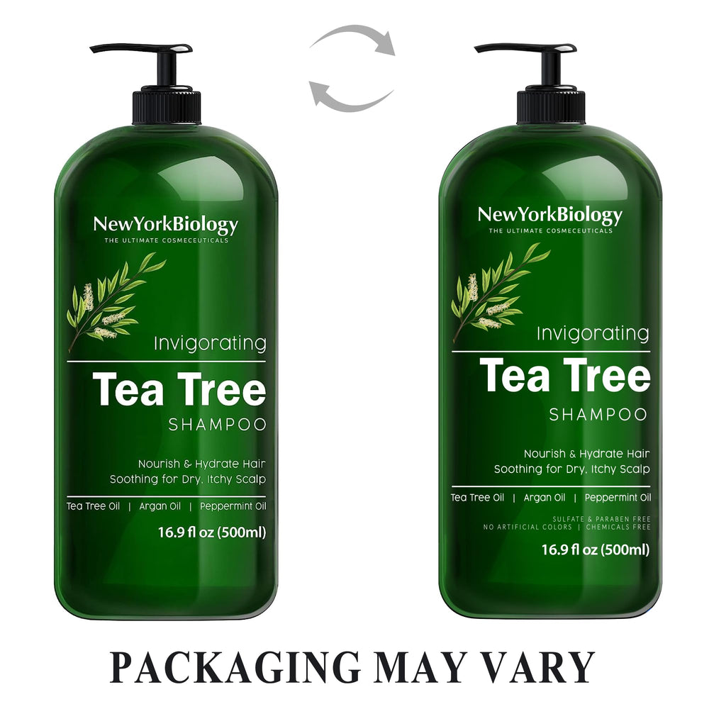 NEW YORK BIOLOGY Champú árbol de té para cabello sano y volumen.