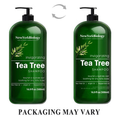NEW YORK BIOLOGY Champú árbol de té para cabello sano y volumen.