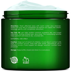 Aplicación diaria de crema para pies New York Biology para piel seca.