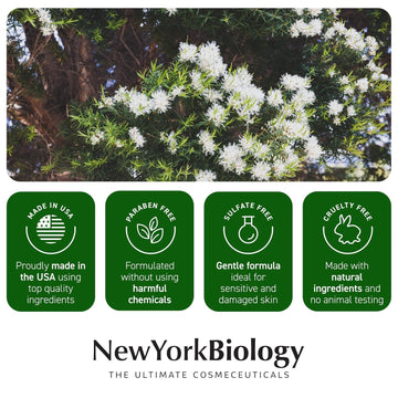 New York Biology crema sin alcohol ni parabenos para piel sensible.