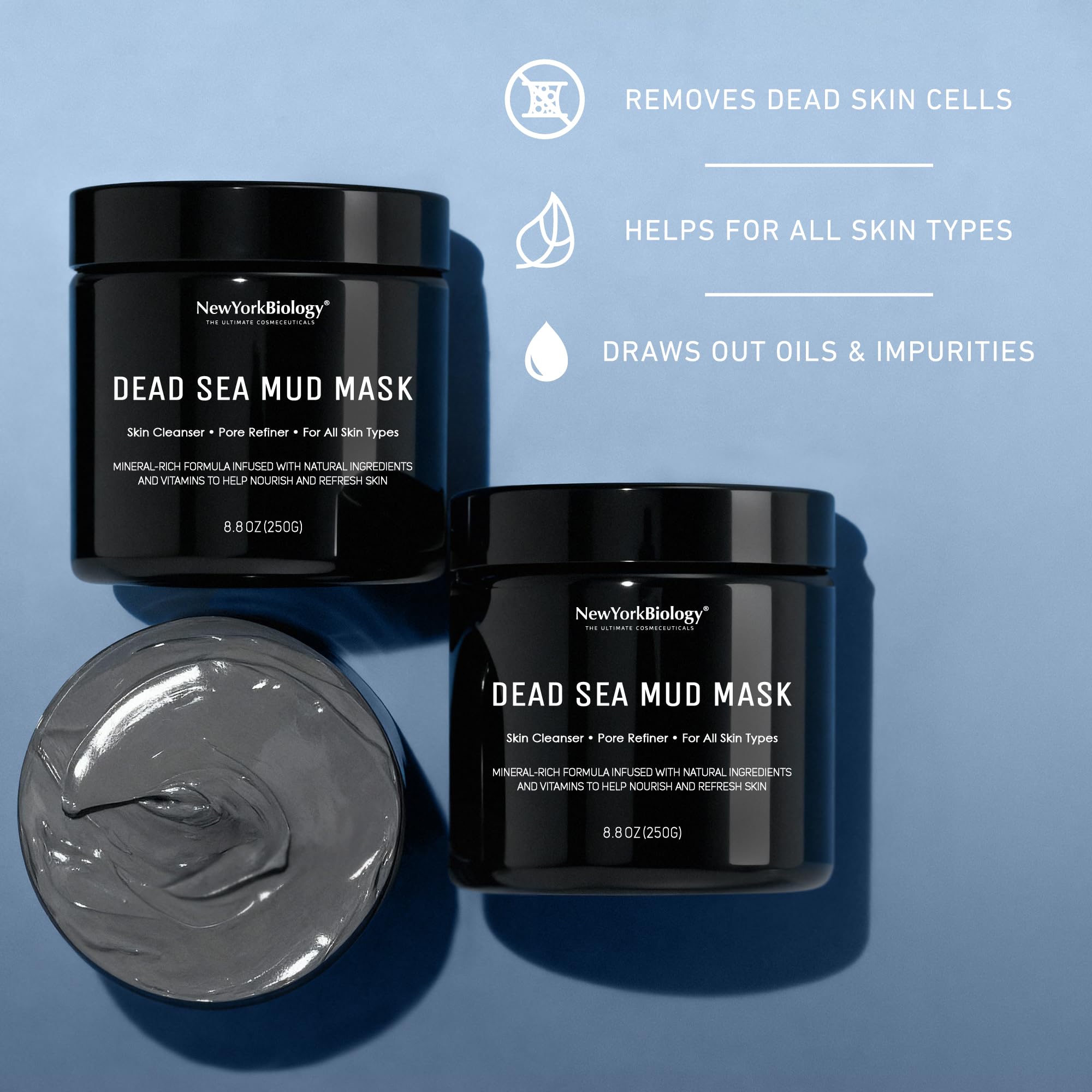 NEW YORK BIOLOGY envase práctico de mascarilla lodo Mar Muerto
