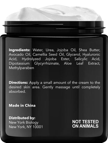 New York Biology Jojoba Avocado Aloe foot cream nourishes and hydrates.