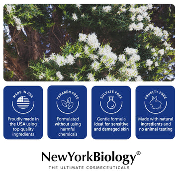 New York Biology Tea Tree Mint Body Wash shower – suitable for body and daily use