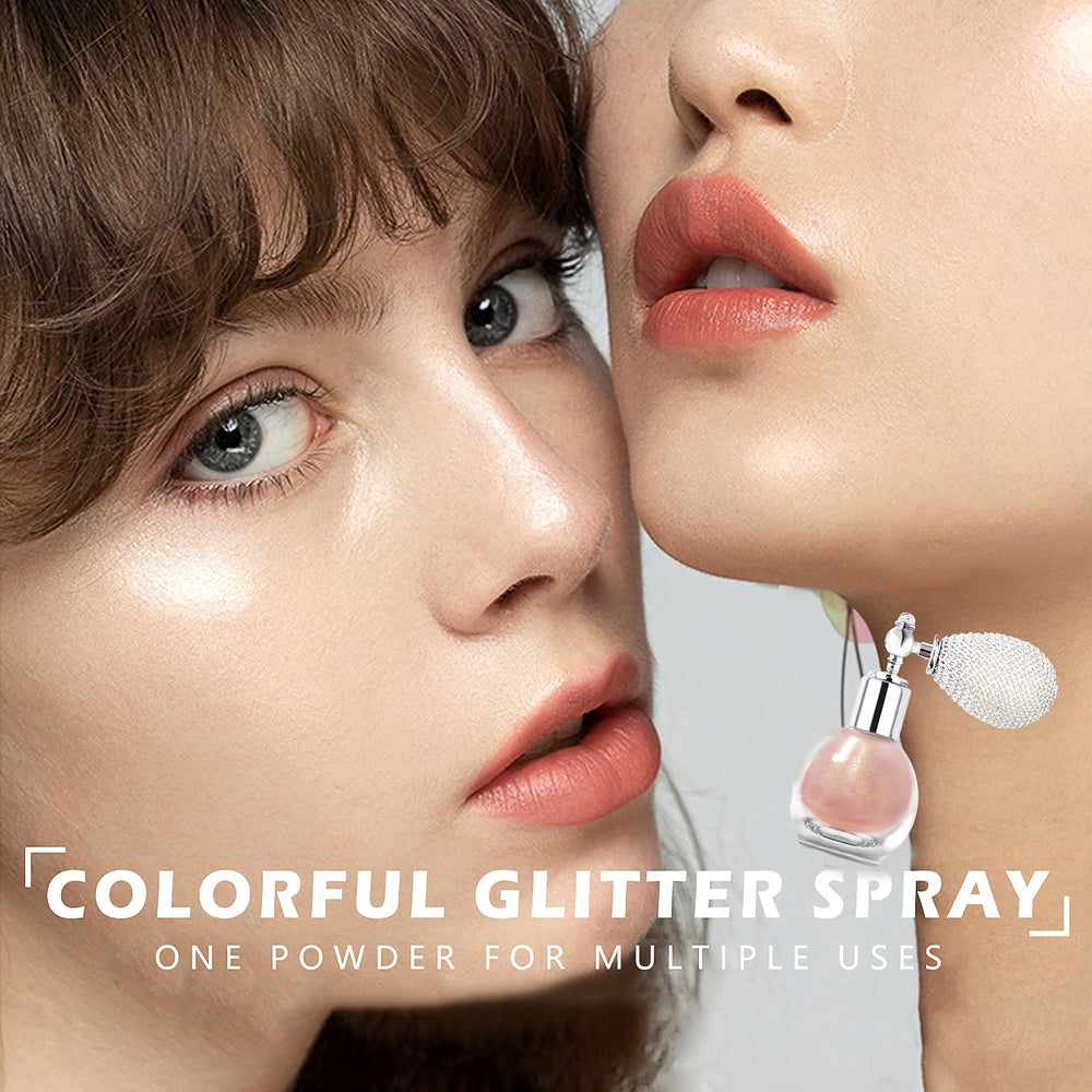 NewBang iluminador polvo spray en rosa nude para resaltar rasgos.