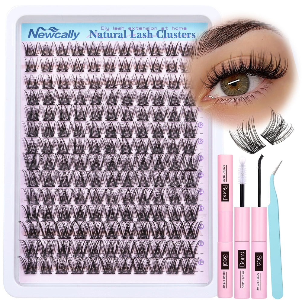El nuevo kit Newcally, conjunto racimos pestañas, efecto ligero natural para apariencia diaria.