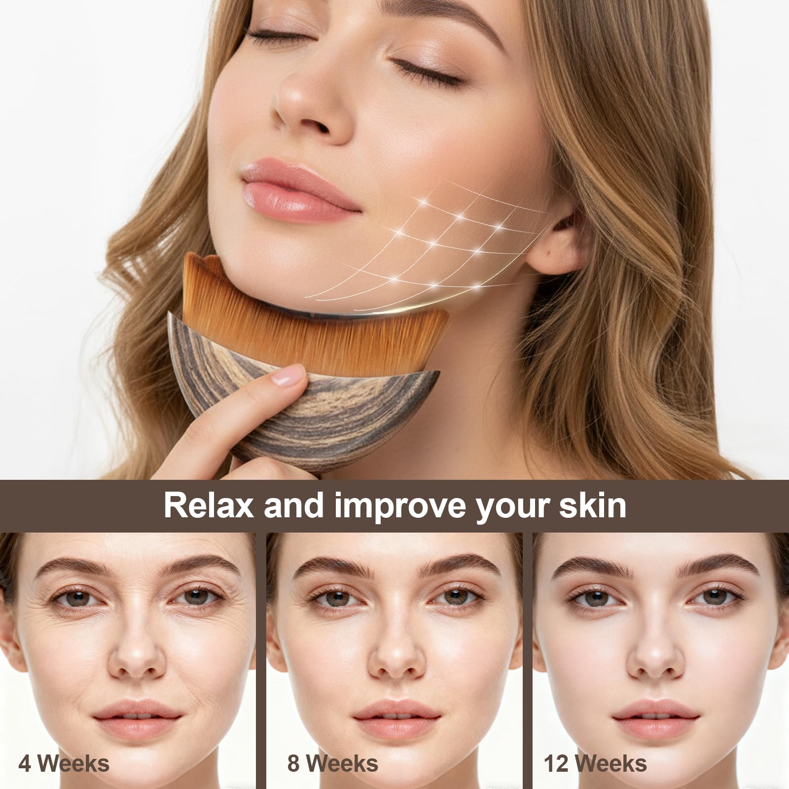Neweak diseño ergonómico preciso para drenaje y contorno facial