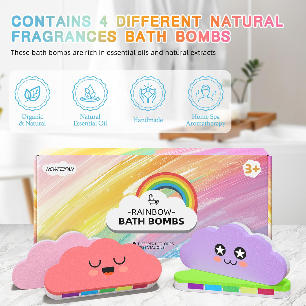 NEWFEIFAN arcoíris en baño: colores brillantes que encantan a los peques.
