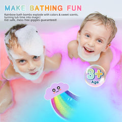 NEWFEIFAN bombas de baño con colores sorpresa para diversión y juego seguro.