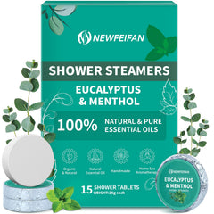 NEWFEIFAN bombas ducha aromaterapia 15 unidades, ideal regalo spa en casa.
