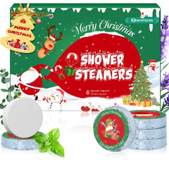 NEWFEIFAN bloques-ducha-navideños: 6 unidades, regalo práctico y aromático para el hogar.
