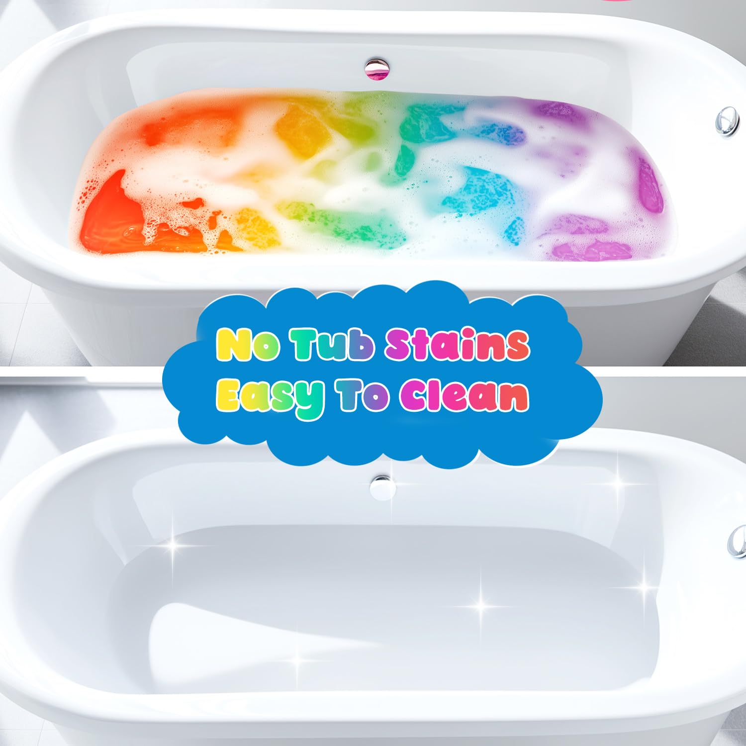 NEWFEIFAN pociones de baño para regalo en San Valentín, colores vibrantes
