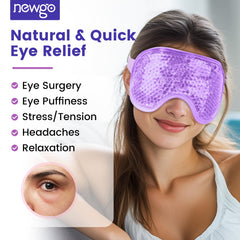 NEWGO mascarilla ocular con forro de terciopelo suave para uso directo en piel