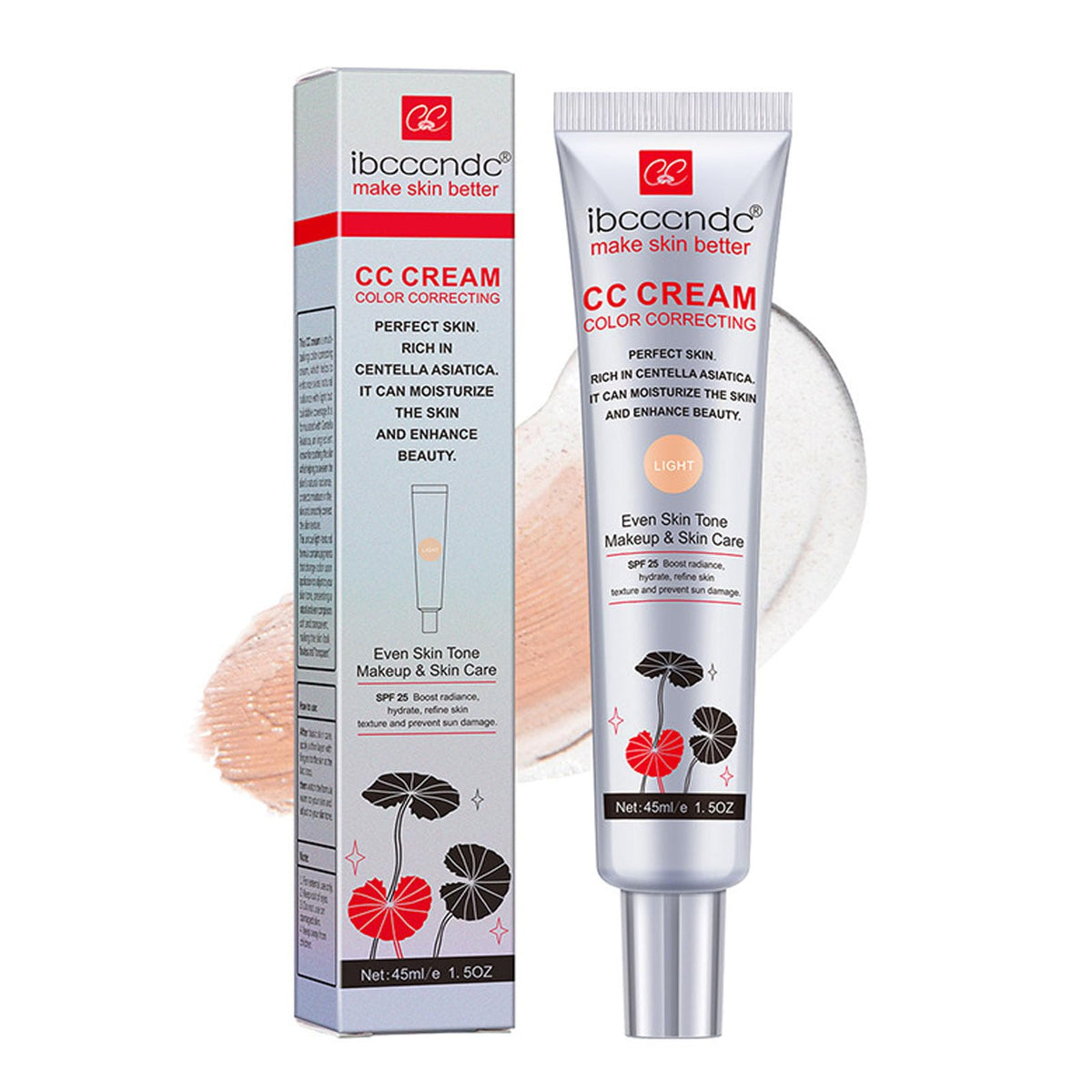 New Irven CC Cream tubo apertura, aplicación suave y cobertura natural