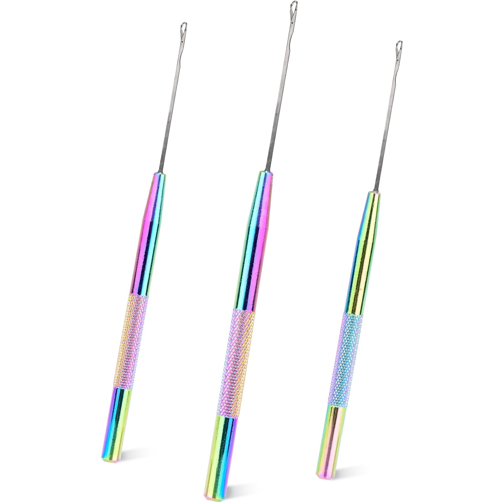 NEWISHTOOL gancho para extensiones, facilita pasar el hilo por microanillos.
