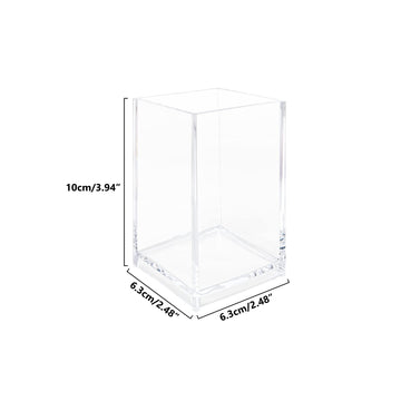 Newkita porta brochas acrílico transparente detalle de borde suave.