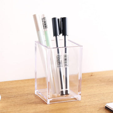 Newkita: dos unidades organizador acrílico, doble espacio para maquillaje y herramientas.