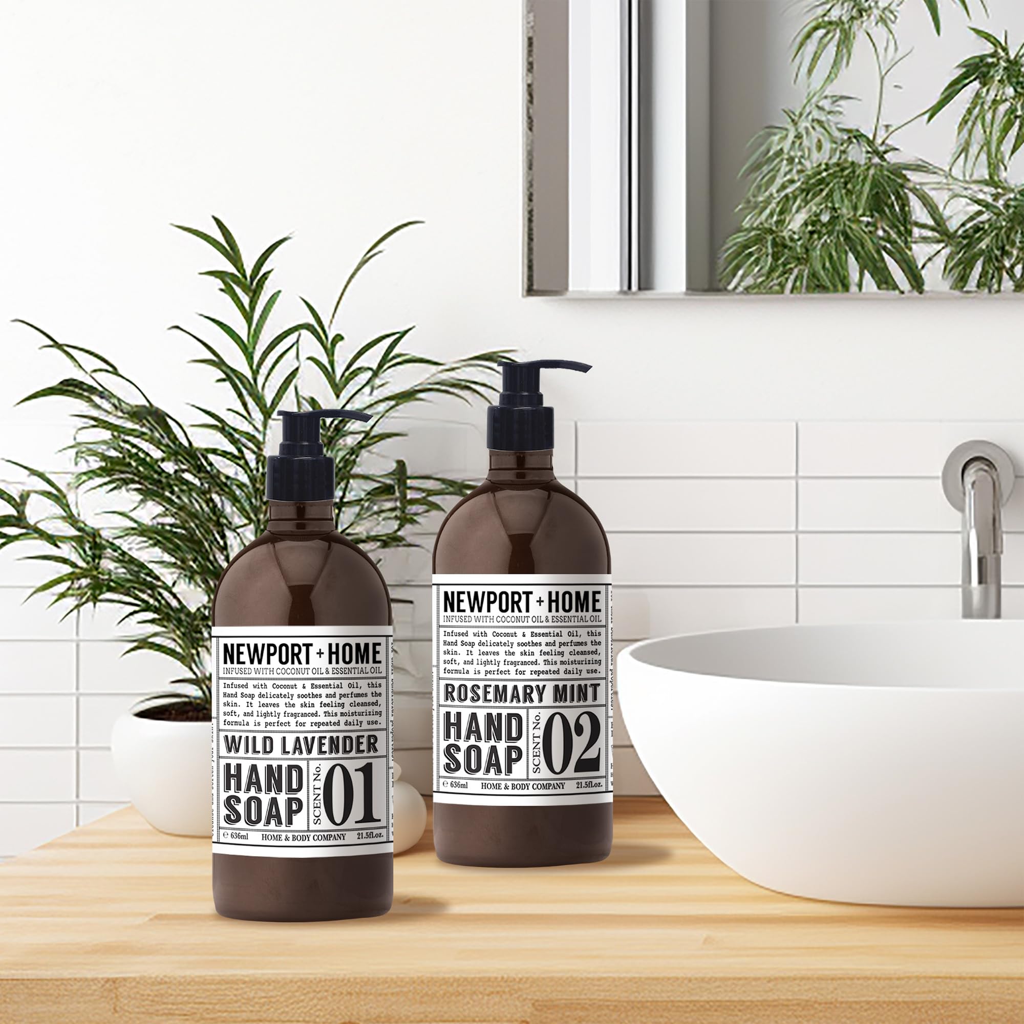 Etiqueta Newport Home: aroma suave y cuidado para la piel