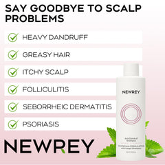 NEWREY champú antifúngico espuma cremosa para limpieza diaria