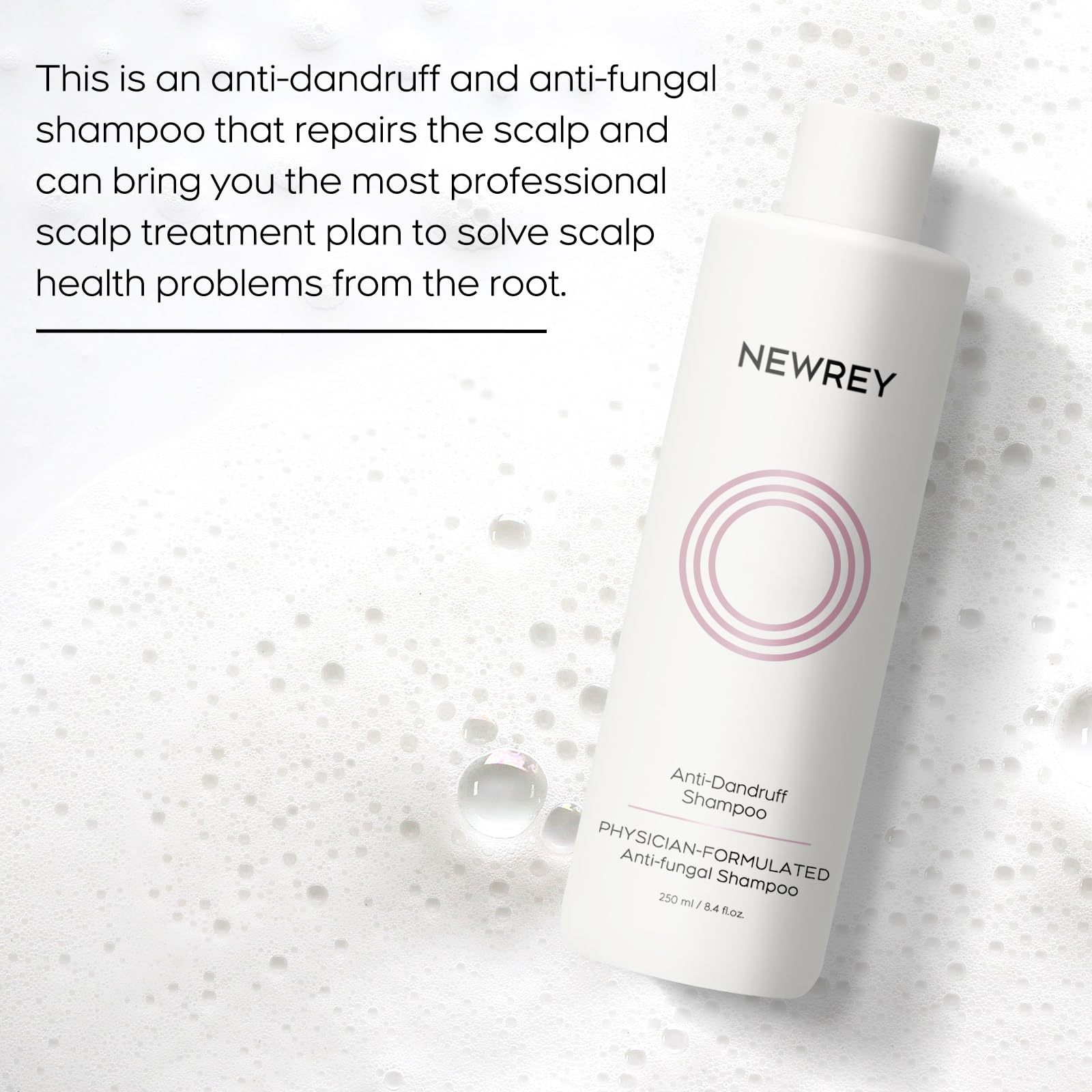 NEWREY champú para cabello con permanente, cuidado suave