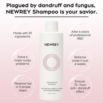 NEWREY champú uso diario para cabello suave