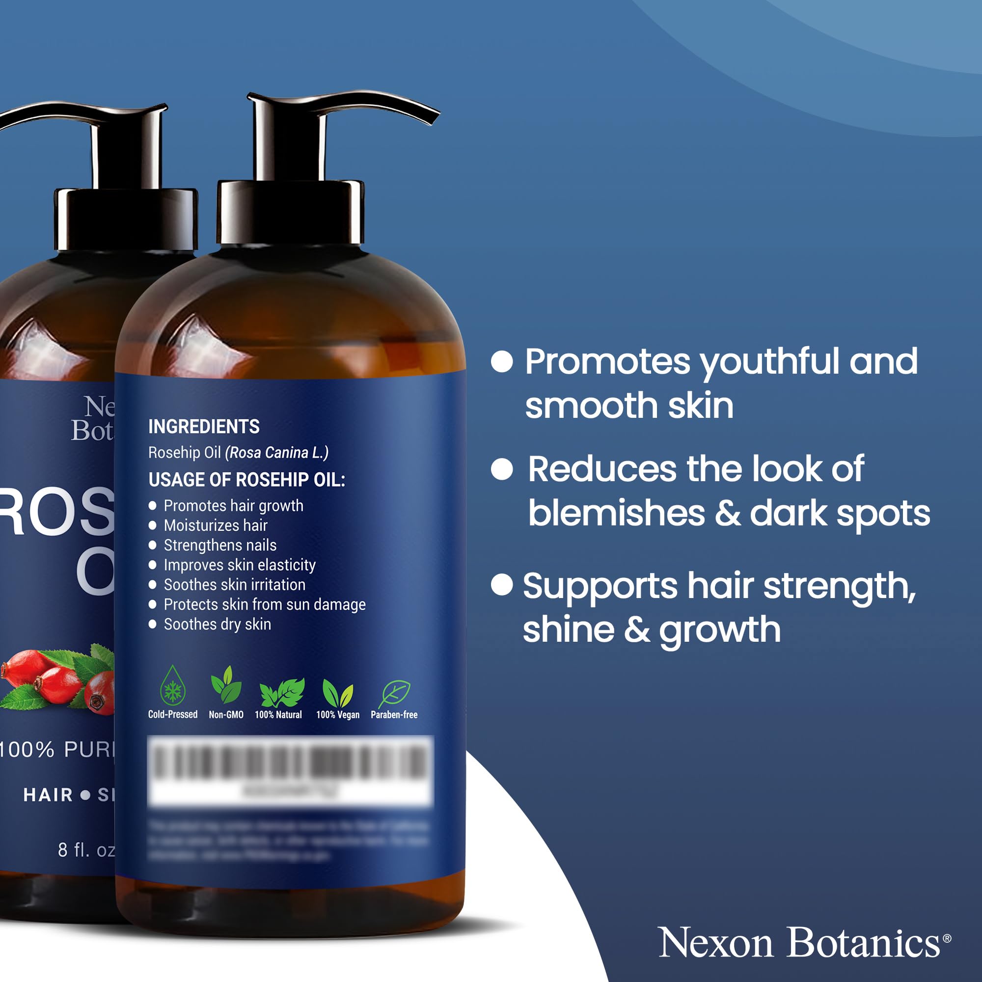 Nexon Botanics aceite rosa mosqueta para aromaterapia con aceites esenciales