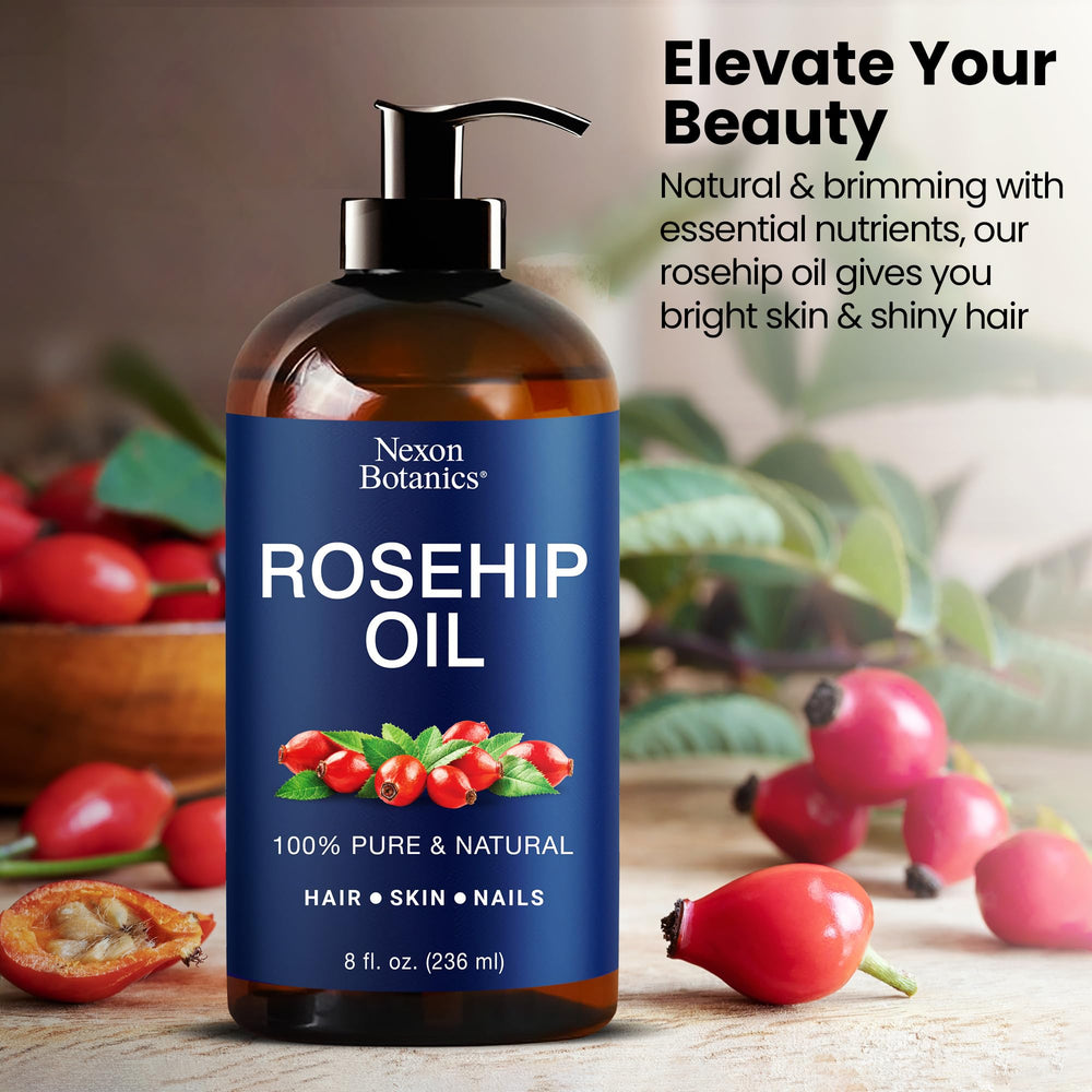Nexon Botanics guía gua sha con aceite rosa mosqueta para un masaje facial suave