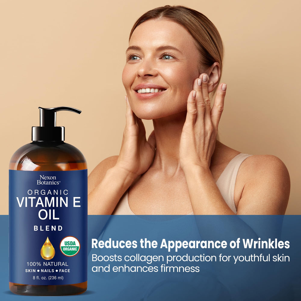 Nexon Botanics Vitamina E, hecha en EE. UU., libre de químicos.