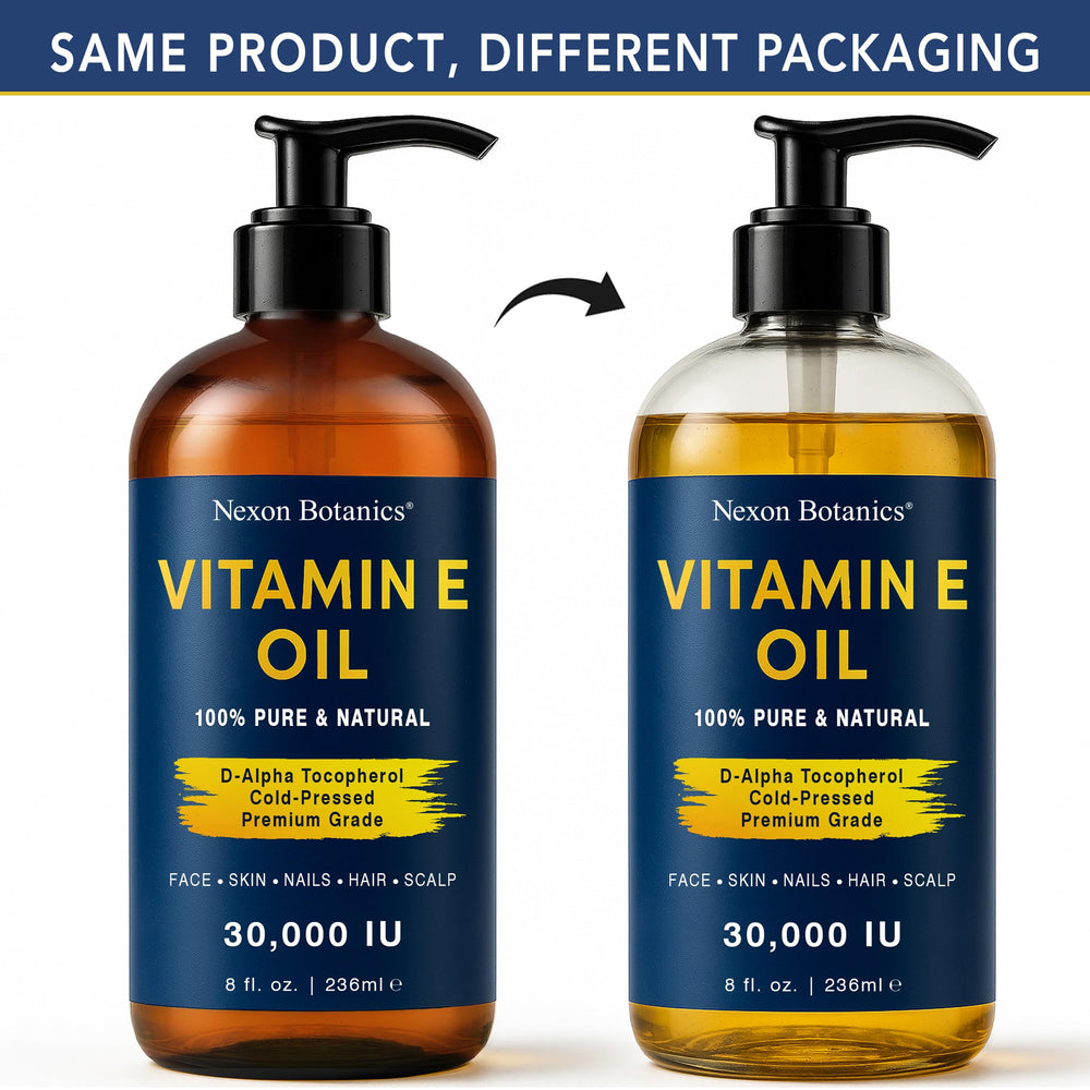 Face application area with Nexon Botanics Vitamin E Oil, lightweight on skin