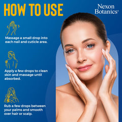 Hands and body use Nexon Botanics oil for gentle, nourished skin