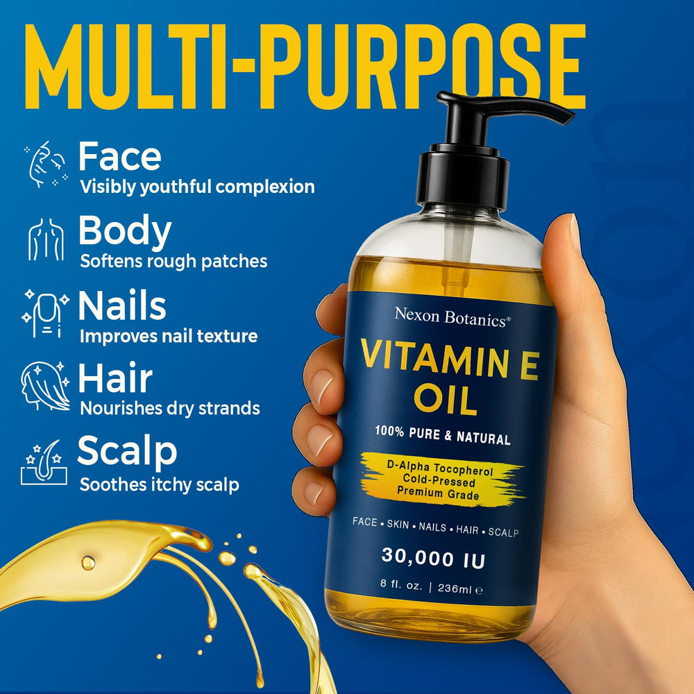 Ingredient focus on almond oil in Nexon Botanics Vitamin E Oil