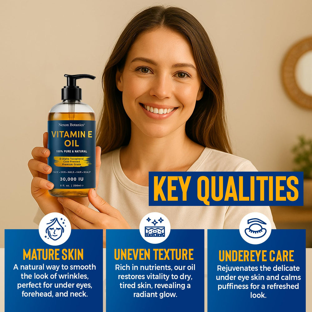 Texture on skin shows quick absorption and soft glow from Nexon Botanics oil