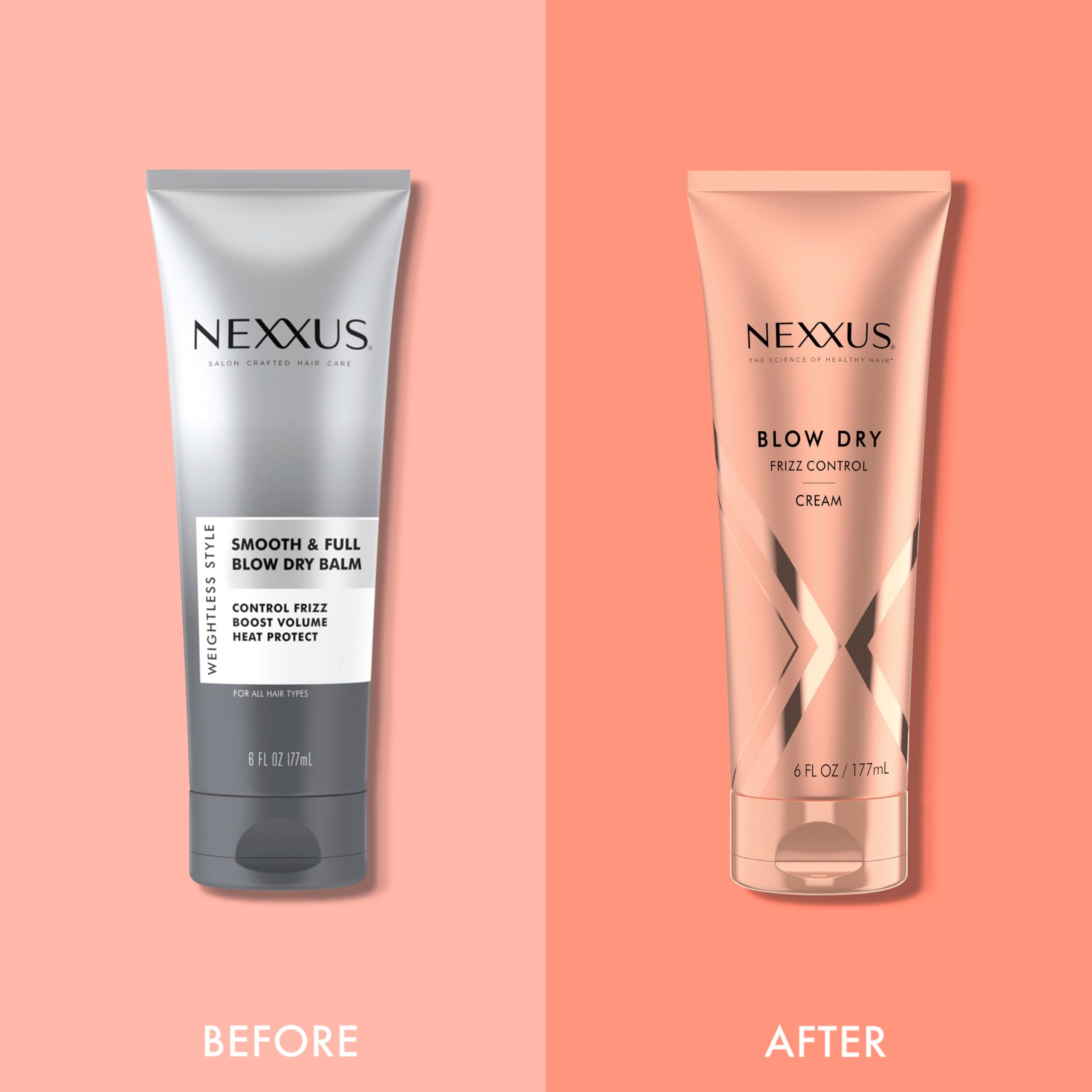 Nexxus aplicación uniforme: emulsión que reparte el producto sin esfuerzo.